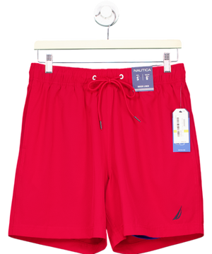 Nautica Red 6" Swim Shorts UK S