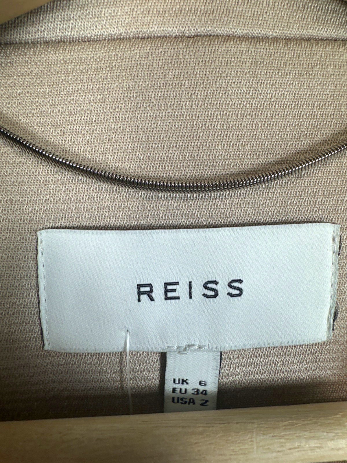 Reiss Beige Belted Coat UK 6