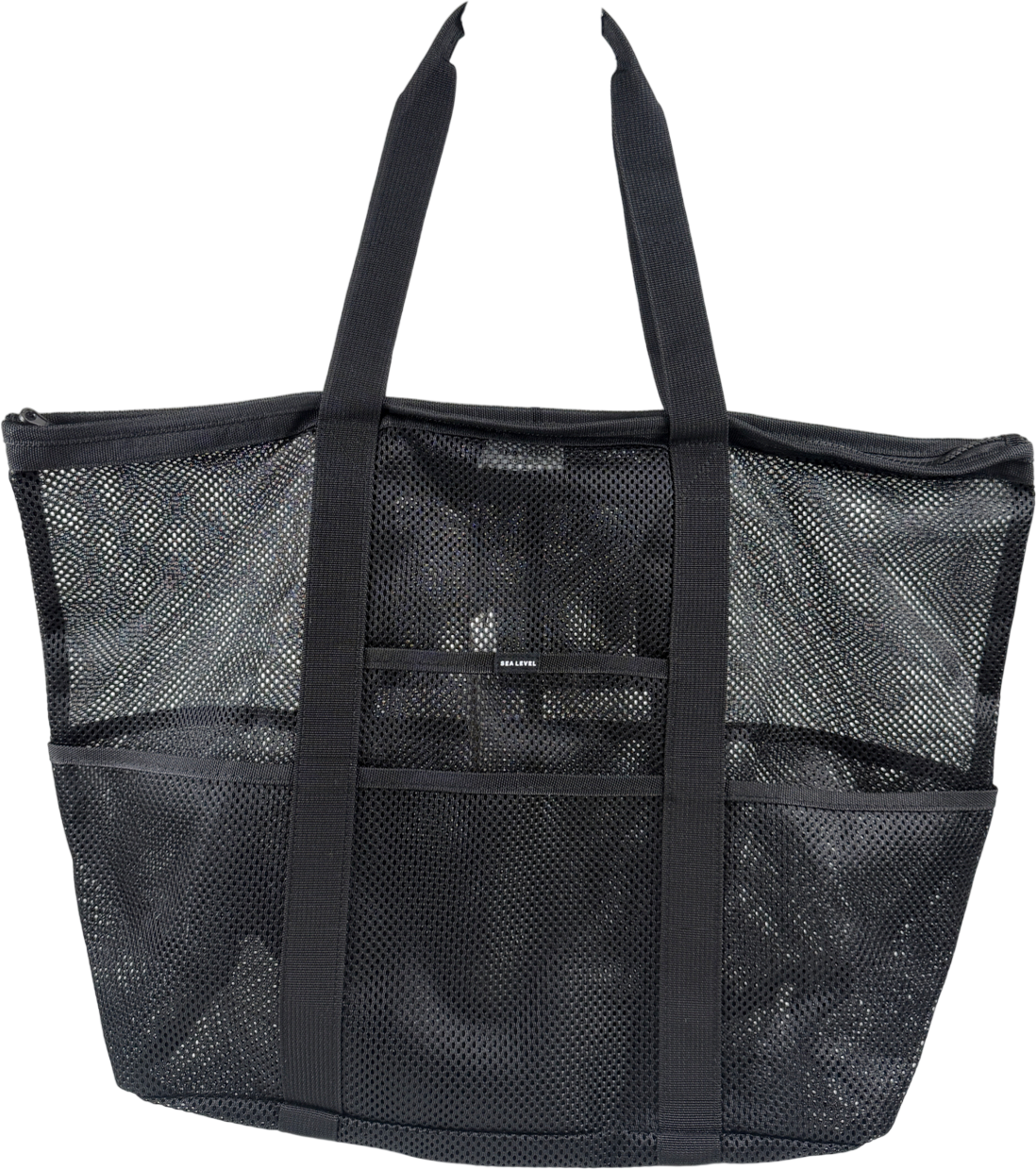 Sea level Black Mesh Tote Bag