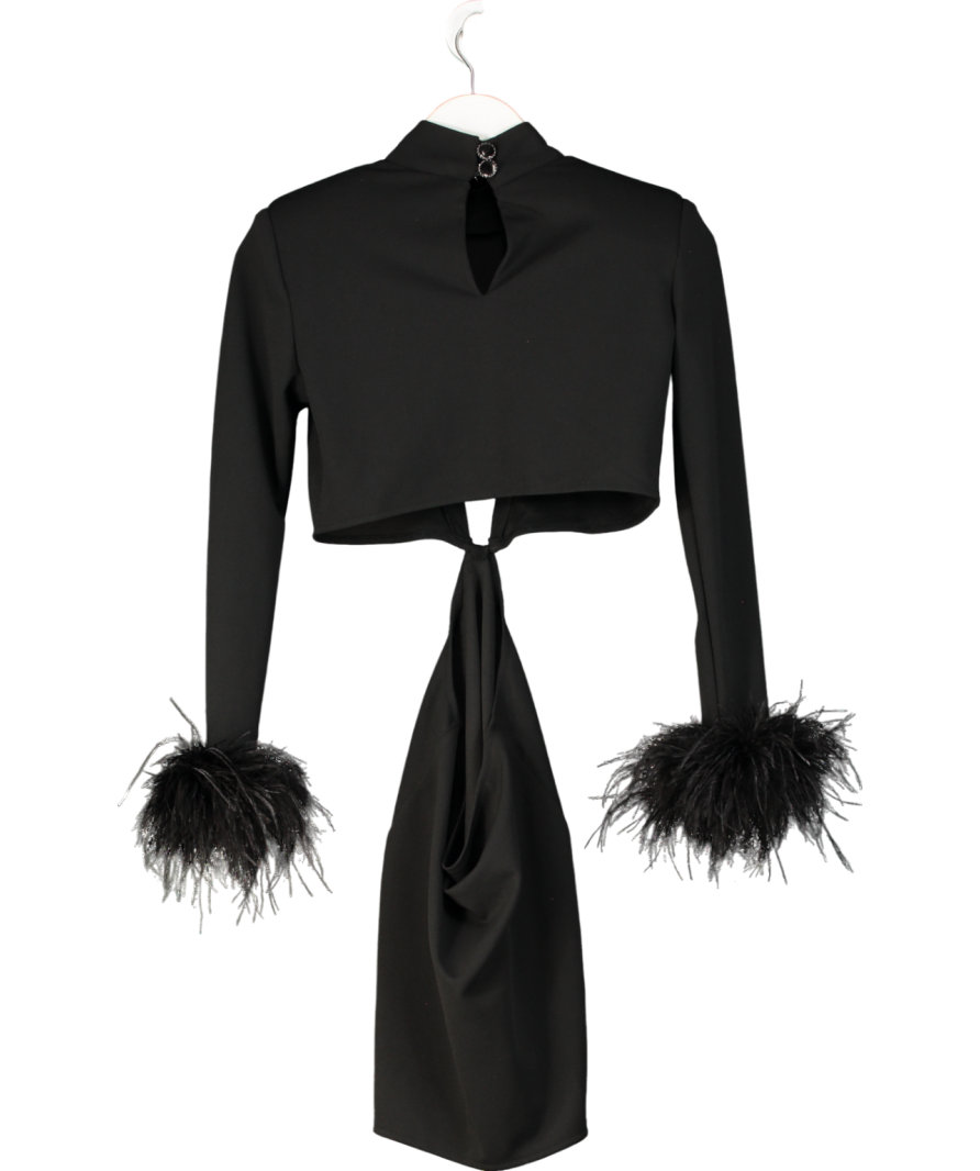 Gypsa Bella Black Saffi Cut Out Mini Dress UK M
