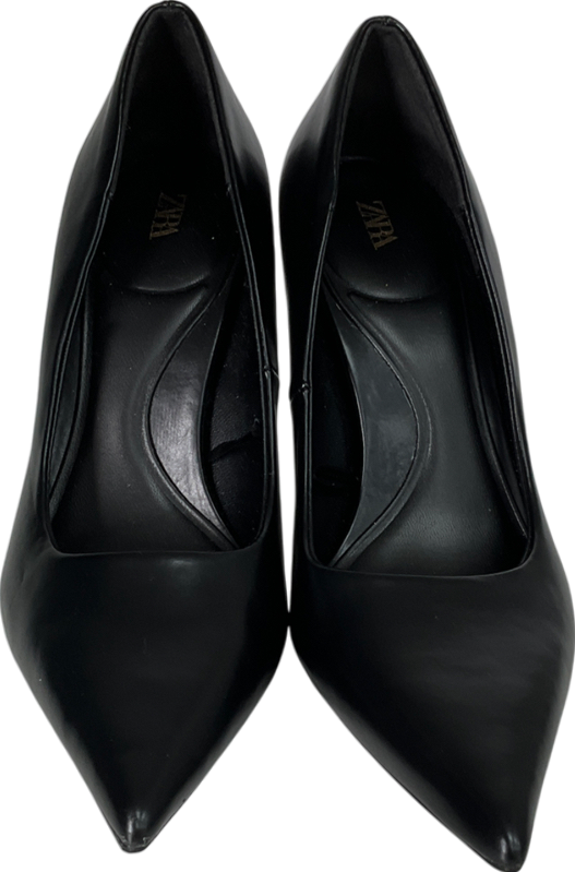 ZARA Black Stiletto Heel Shoes UK 4 EU 37 👠