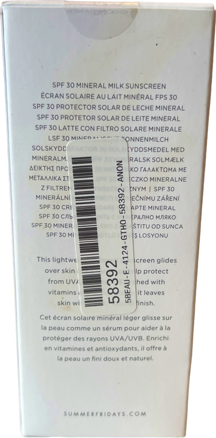 Summer Fridays Shadedrops™ Mineral Milk Sunscreen SPF 30 50 ml