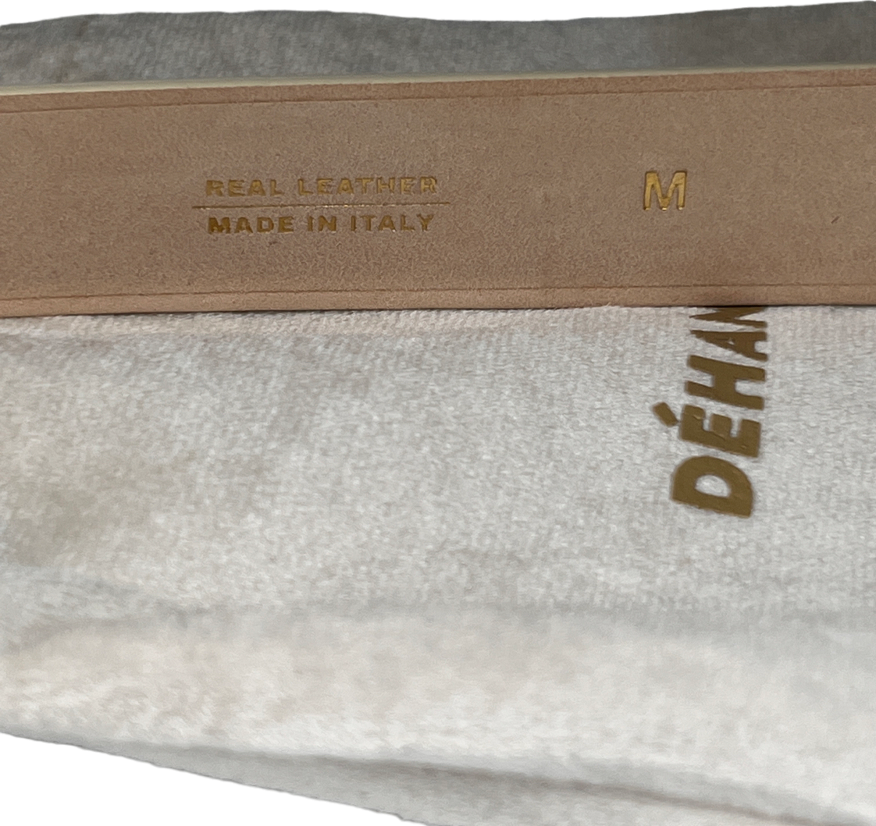 dehanche Cream Hollyhock Gold Belt UK M