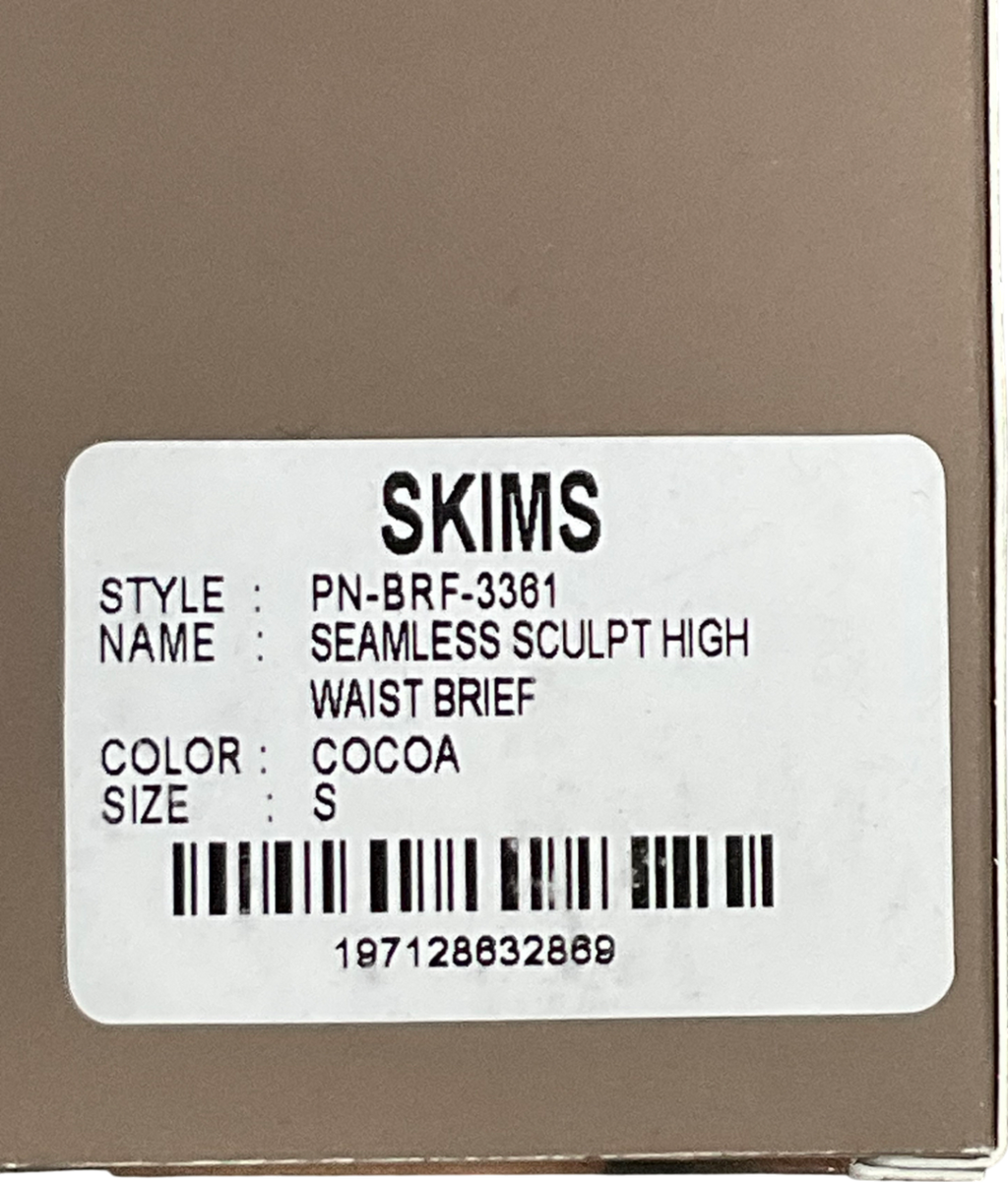 SKIMS Seamless Sculpt High Waist Brief - Cocoa UK S