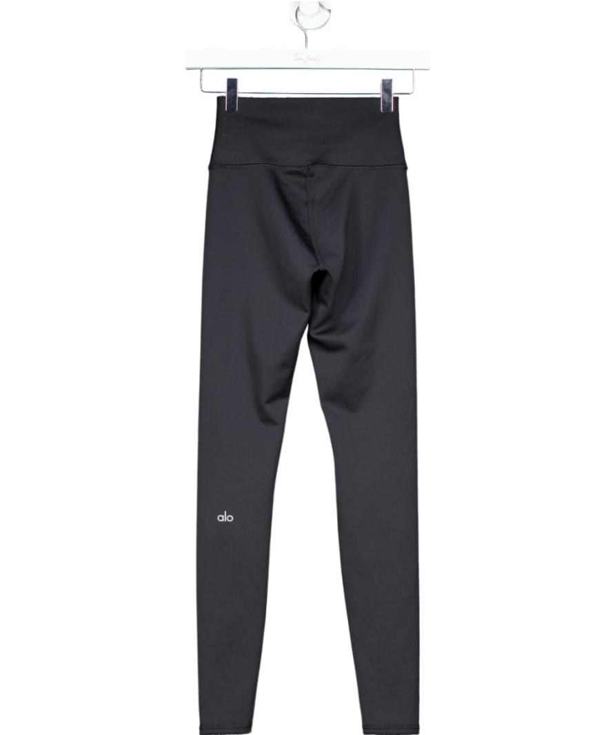 alo yoga Black Alosoft High-waist 7/8 Highlight Legging UK XS