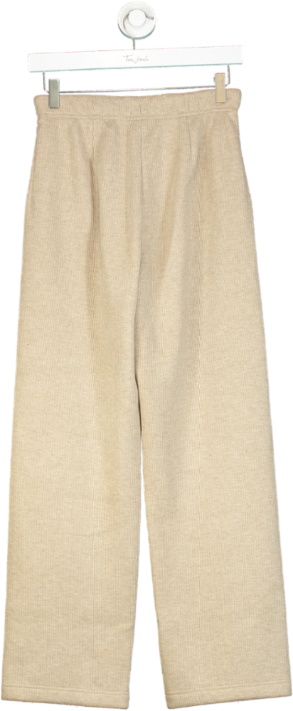 Goelia Beige Wide Leg Trousers UK 8