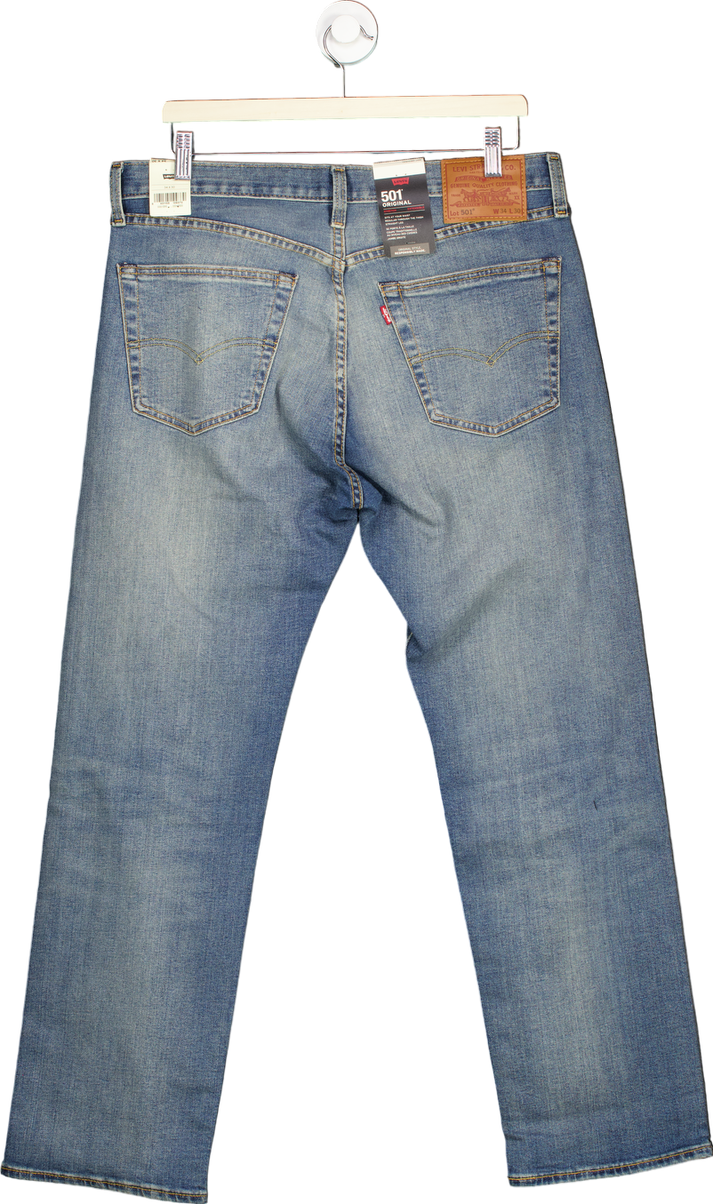 Levi's Blue 501 Original Stretch Jeans W34 L30