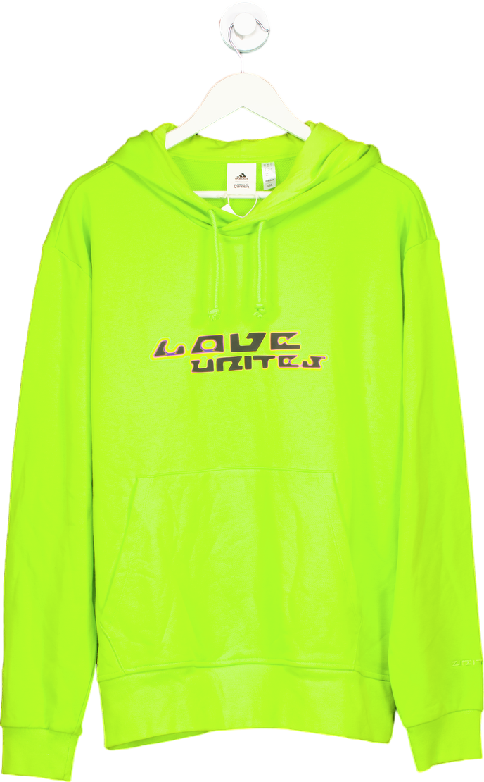 Adidas Green Love Unites Hoodie UK M