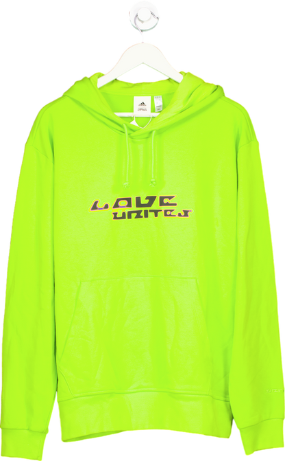 Adidas Green Love Unites Hoodie UK M