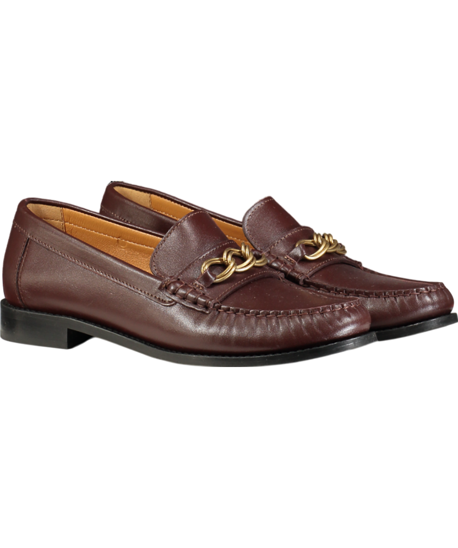 Sezane Brown Vicky Loafers  Smooth Chocolate UK 7 EU 40 👠