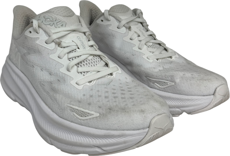 Hoka White Clifton 10 Trainers UK 6.5 EU 39.5 👠