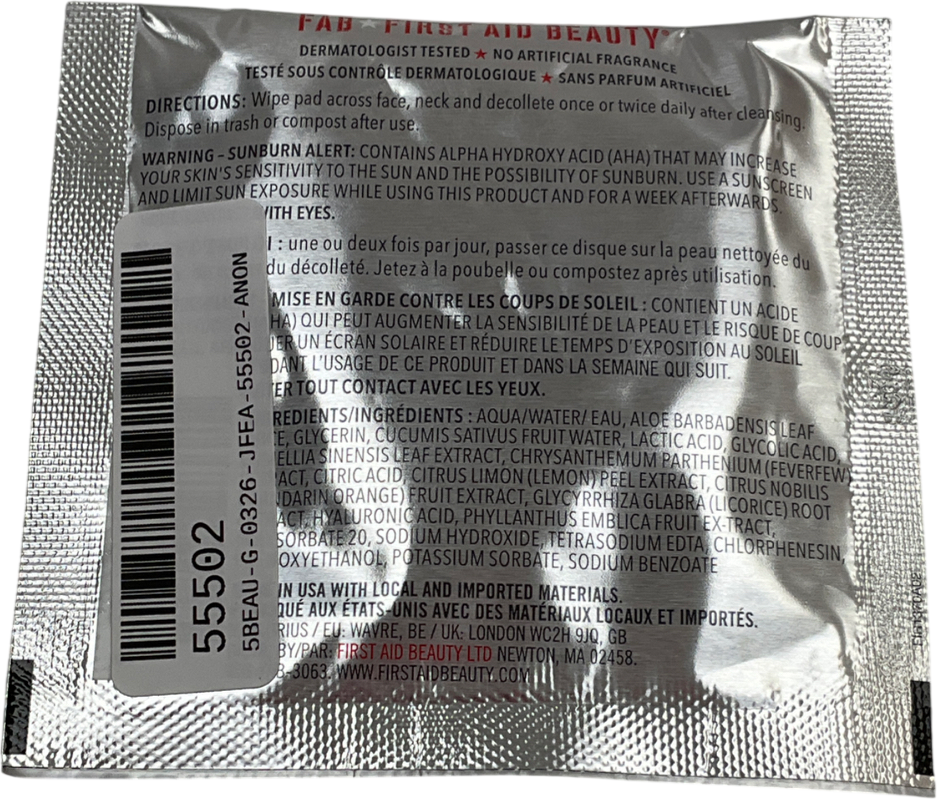 First Aid Beauty Facial Radiance Pads - 10 Pads 10 pads