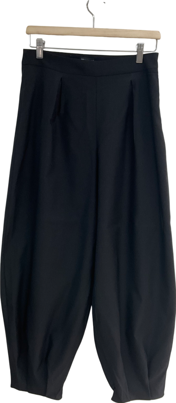 ASOS Black Tailored Barrel Trousers UK 8