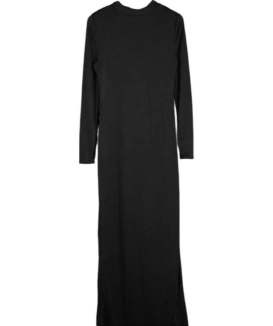 House of CB Black Saskia Draped Maxi Dress UK XL