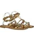 Kurt Geiger Metallic Regent Flat Gladiator Sandal UK 8 EU 41 👠