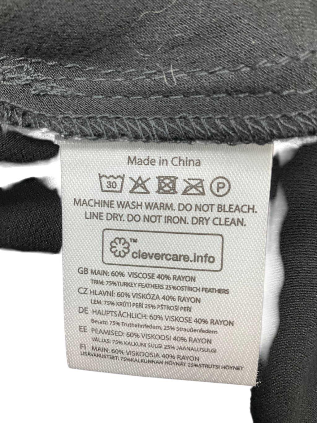 Rewritten Black Dolly Feather Sleeve Satin Bias Cut Midi Dress UK 8