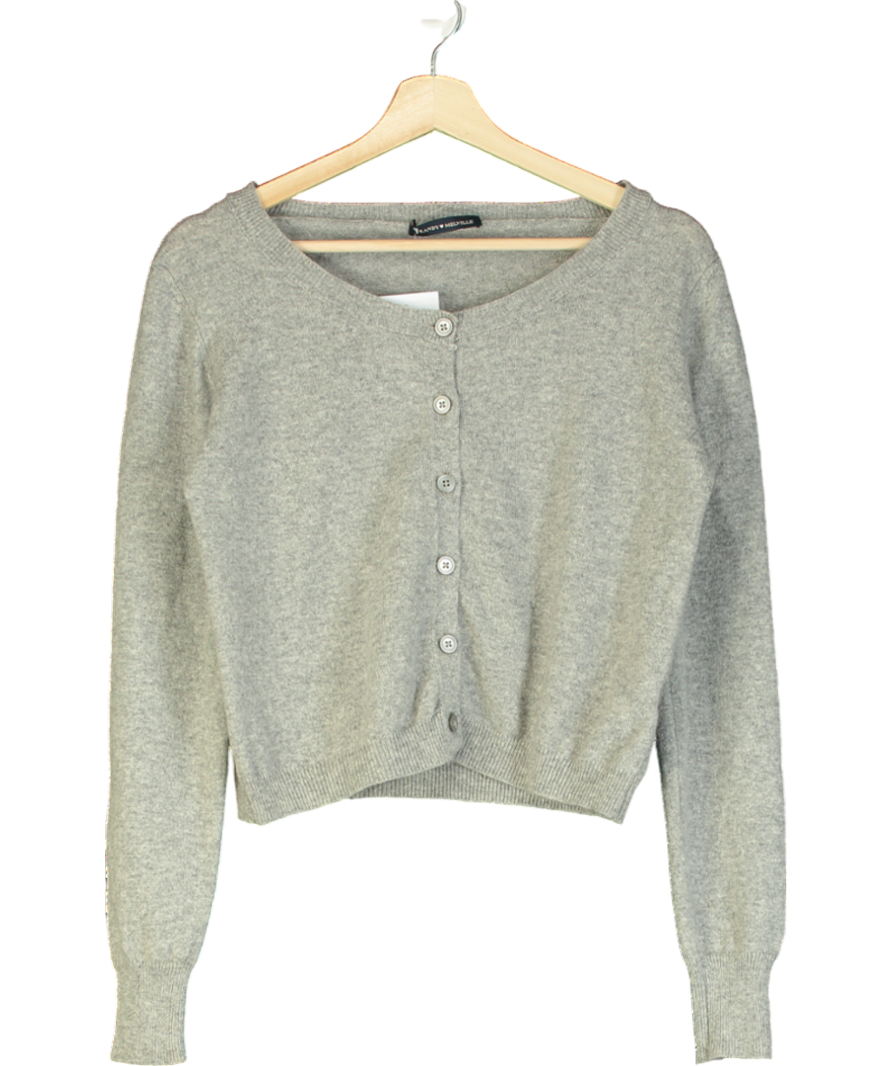 Brandy Melville Knitted Cardigan In Grey Marl UK S