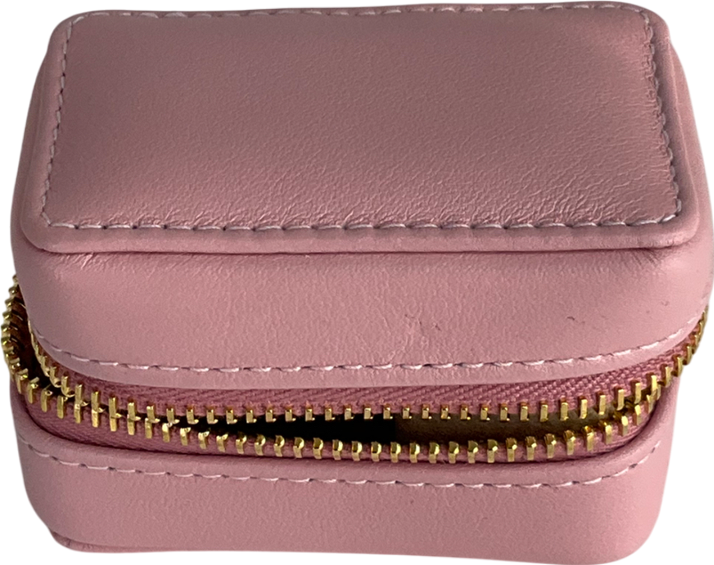 stow Zipped Travel Jewellery Box Pink