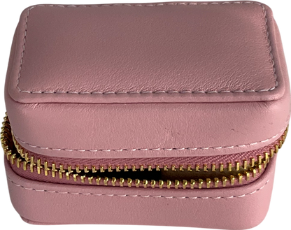 stow Zipped Travel Jewellery Box Pink