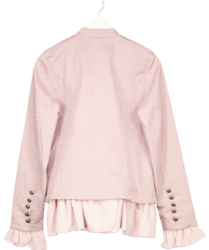 Free People Pink Romantic Ruffles Jacket UK S