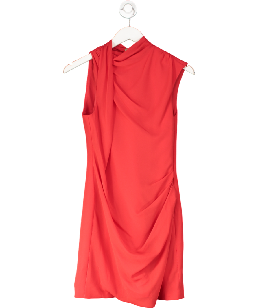 FOREVER NEW Forever New Grown On Drape Mini Dress In Red UK 8