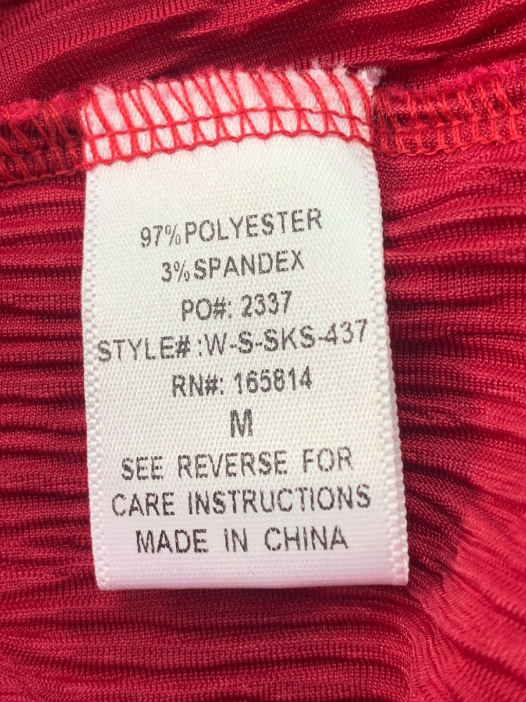 JLux Label Red Sleeveless Crinkle Turtle Neck Top UK M