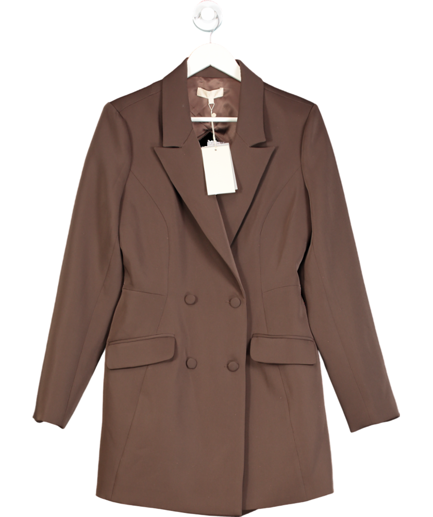 Meshki Brown Kendall Cut Out Blazer Playsuit UK XL