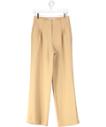 FOREVER NEW Beige Mila Wide-leg Trousers UK 8