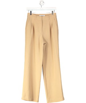 FOREVER NEW Beige Mila Wide-leg Trousers UK 8