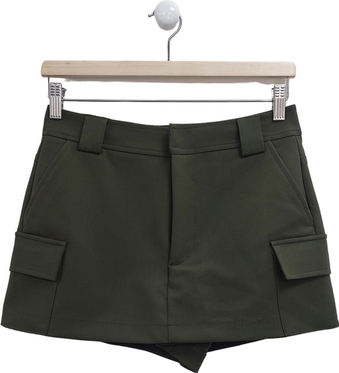 ZARA Green Cargo Skort UK S