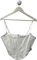 White Fox White Corset With Adjustable Straps UK XL