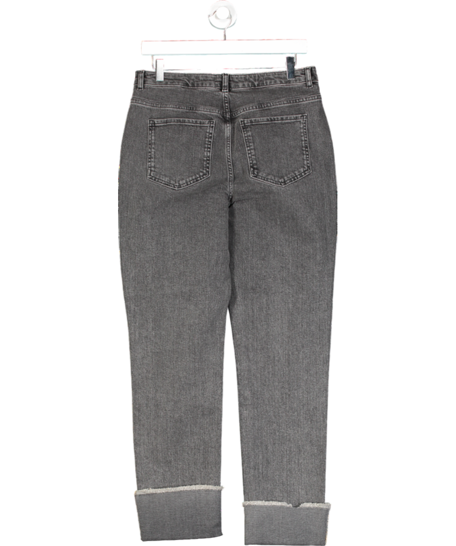 ELEVEN LOVES Sarah Straight Leg Jeans - Washed Black UK 12