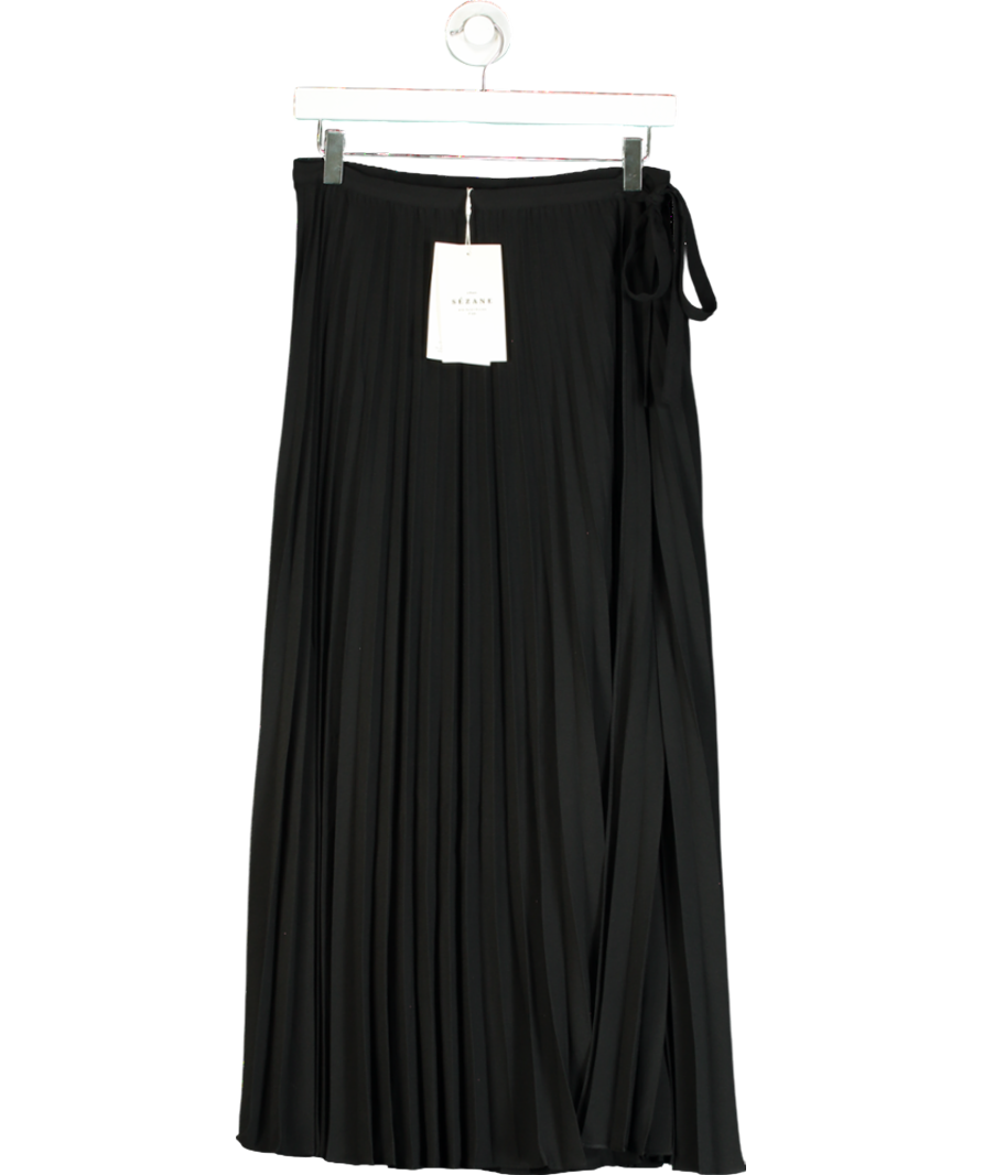 Sezane Black Dila Skirt UK 10