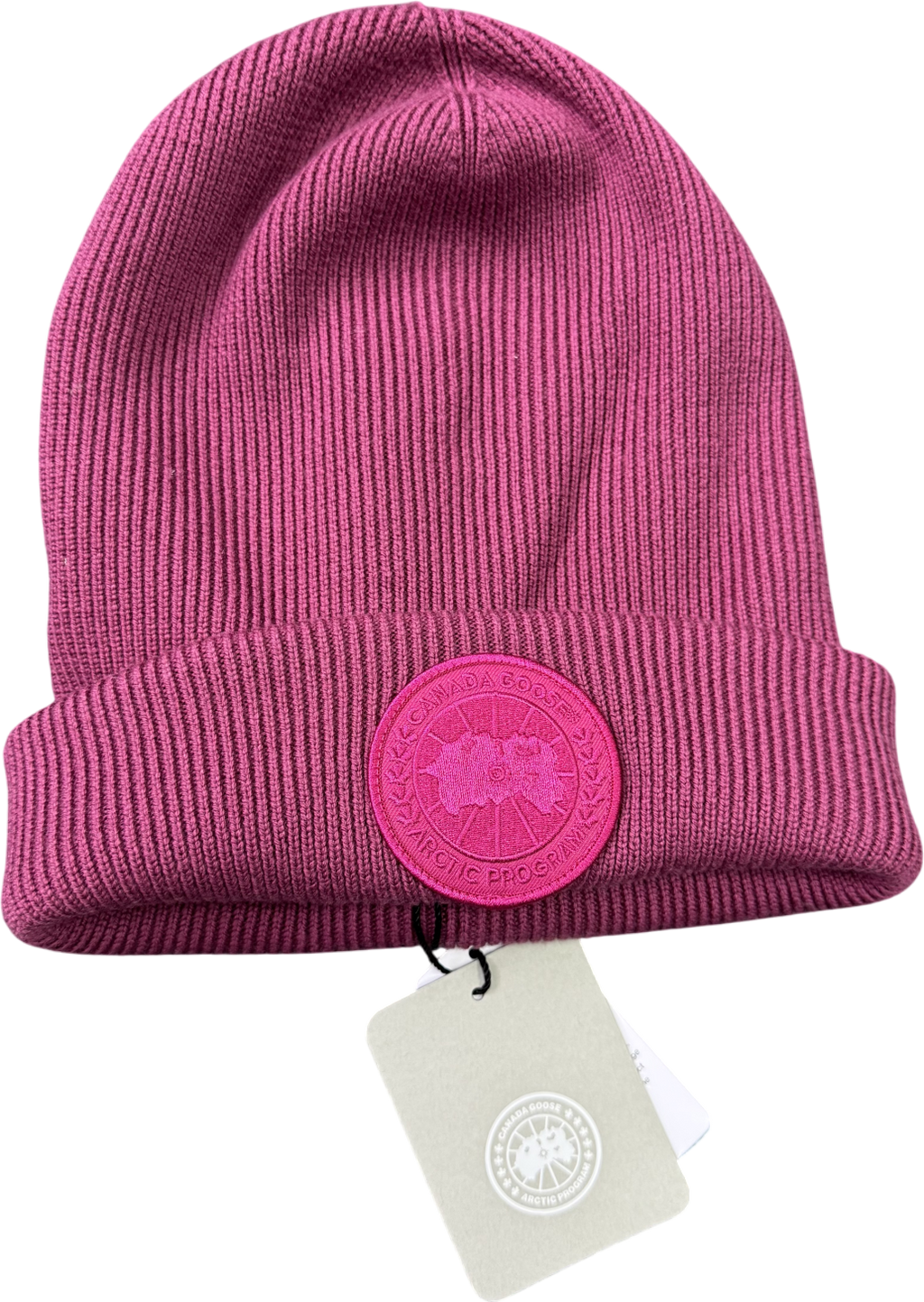 Canada Goose Pink Arctic Toque Garment Dye Beanie City Magenta One Size