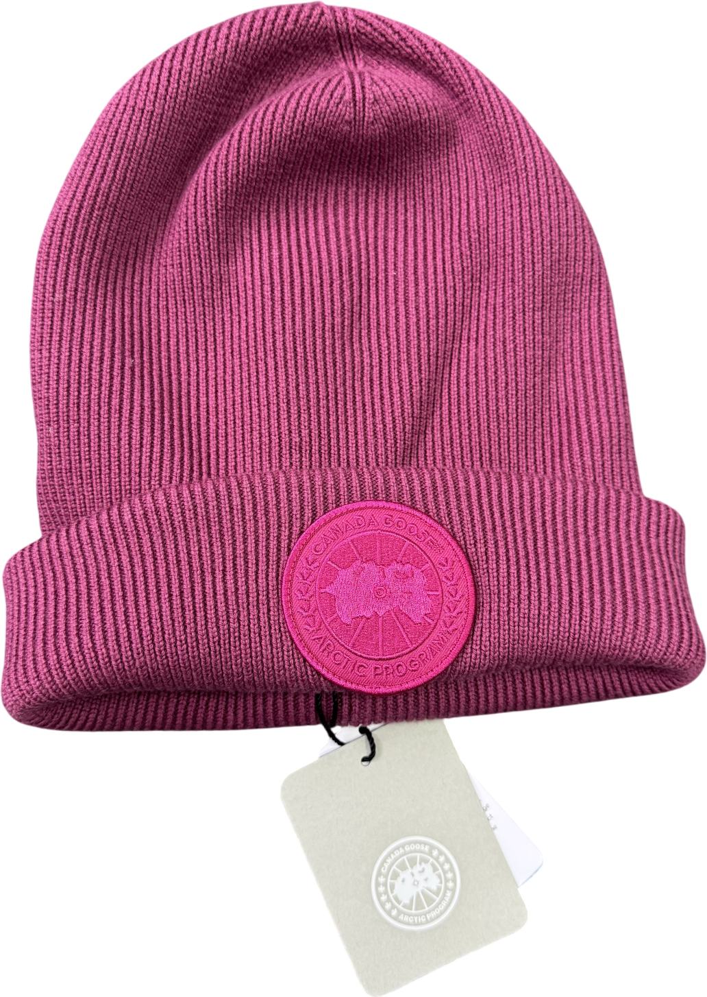 Canada Goose Pink Arctic Toque Garment Dye Beanie City Magenta One Size