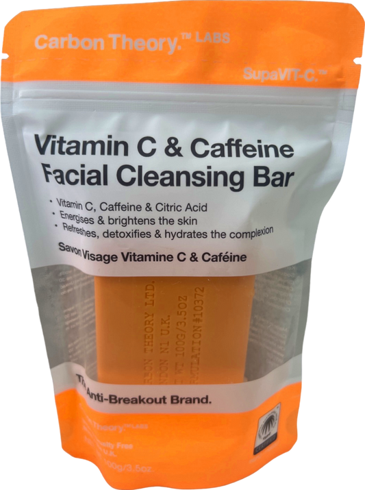Carbon Theory Vitamin C & Caffeine Facial Cleansing Bar 100g