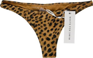 White Fox Brown Beach Peach Bikini Bottoms UK M
