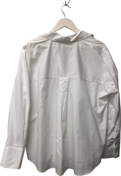 ZARA White Basic Poplin Shirt UK 12