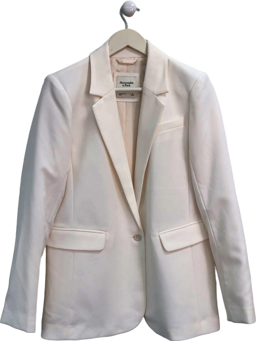 Abercrombie & Fitch White Blazer UK S