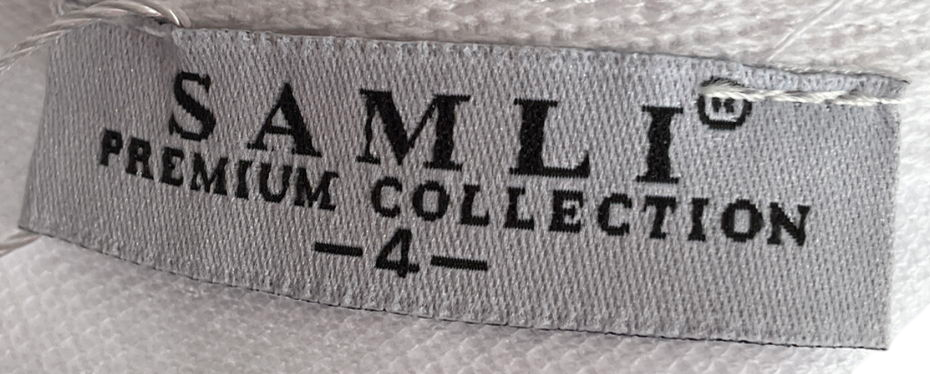 Samli premium collection White Smart Shirt With Beige And White Striped Shorts 4 Years