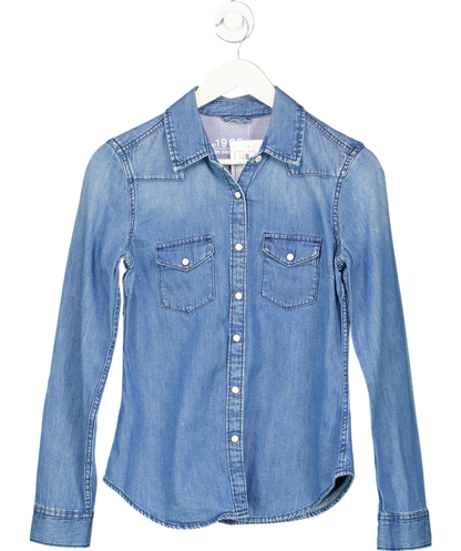 GAP Blue Cotton Denim Shirt UK XS