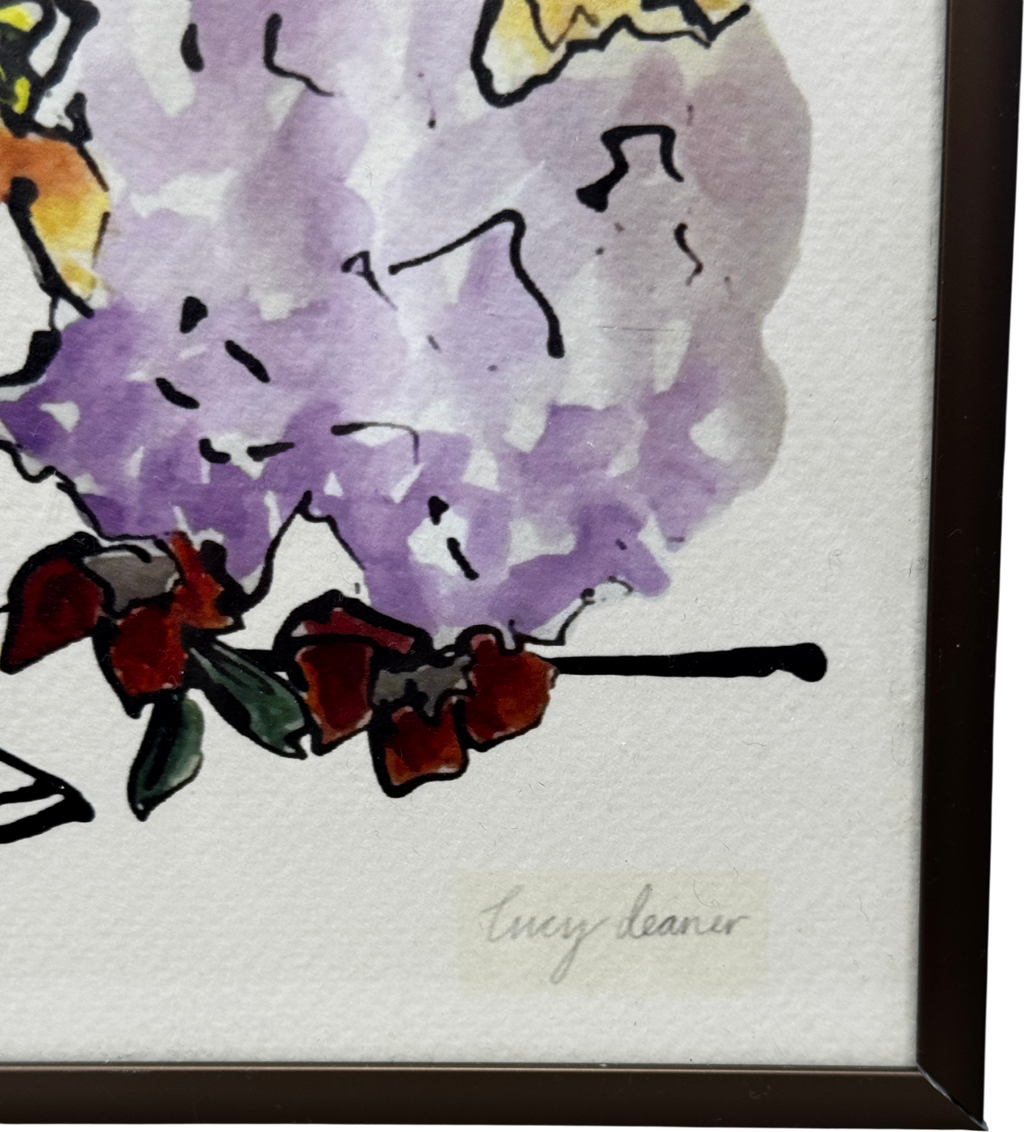 ARTFULLY WALLS Blooming Flowers In A Vase Print By Lucy Deaner