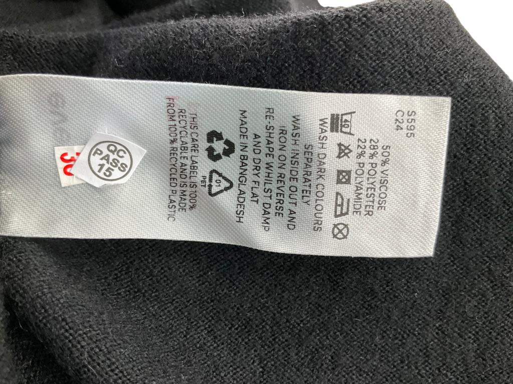 Everyday Black V Neck Jumper UK 14