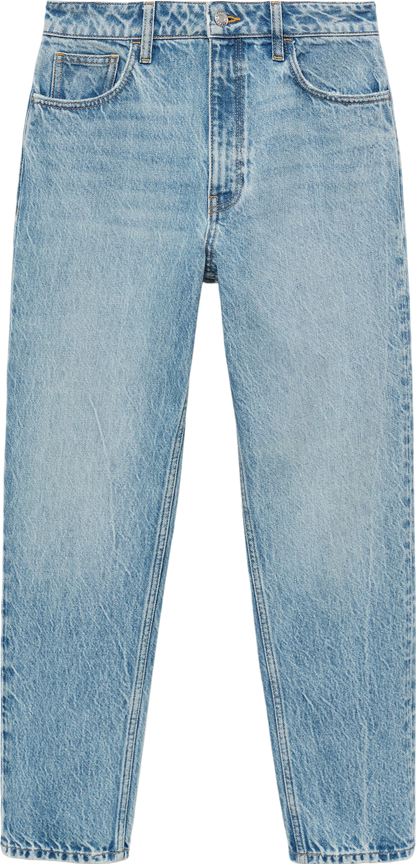 MANGO Blue Mom High Rise Jeans UK 16