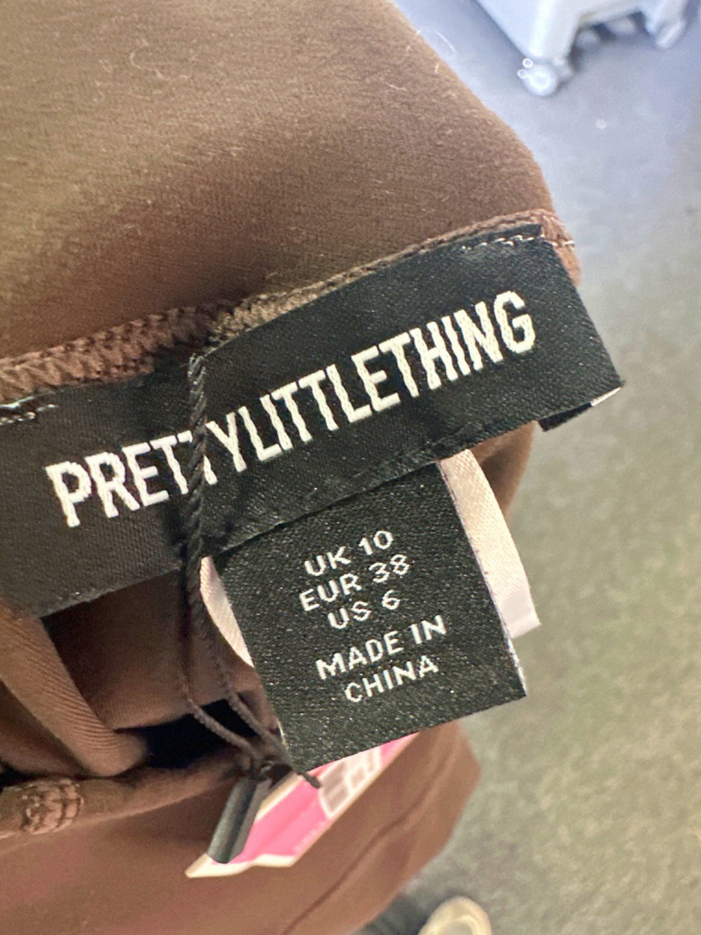 PrettyLittleThing Espresso Sculpt High Waist Gym Leggings UK 10