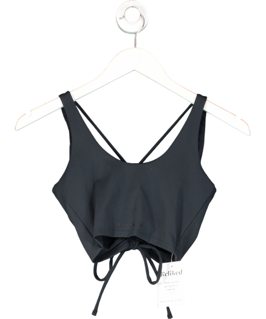 Oceans Apart Black Gianna Sports Bra UK XS
