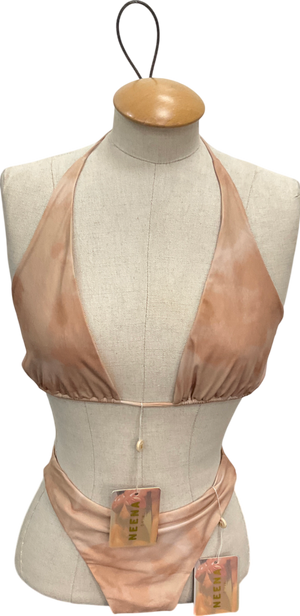 NEENA SWIM Beige Sand Bikini Set UK L