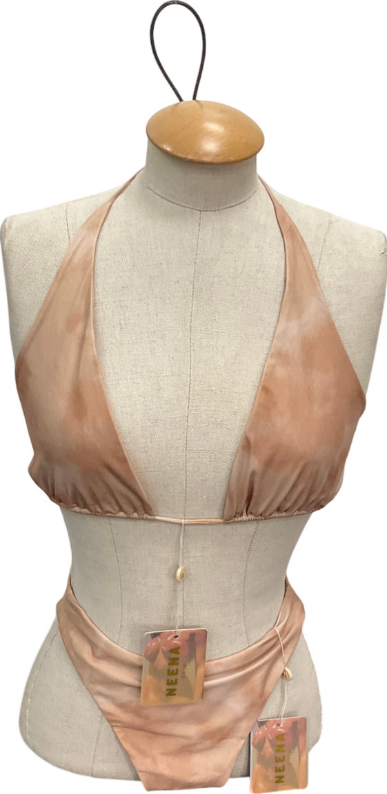 NEENA SWIM Beige Sand Bikini Set UK L