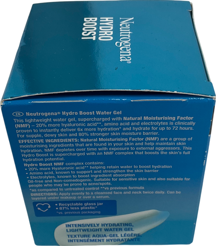 Neutrogena Hydro Boost Water Gel Moisturiser For Normal To Combination Skin 50 ml
