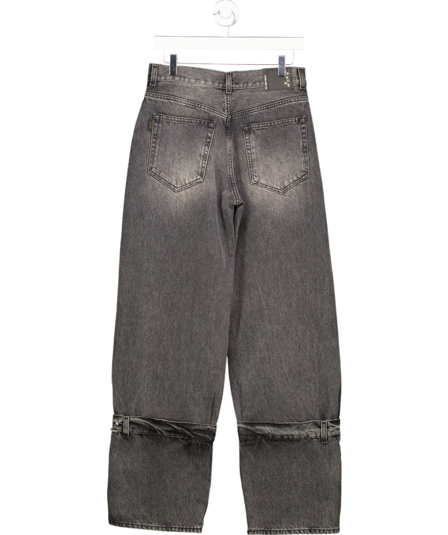 Haikure Grey Baggy Jeans With Leg Detail W26